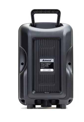 Caixa Amplificada Amvox Aca 221 Portátil C Bluetooth Bivolt Cor Preto 110V/220V